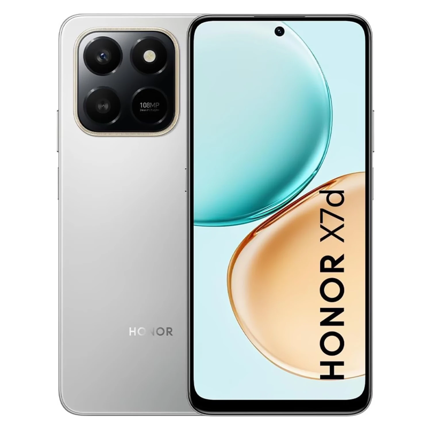 Smartphone Honor X7D 256GB 6GB RAM Dual SIM Tela 6.77" - Prata