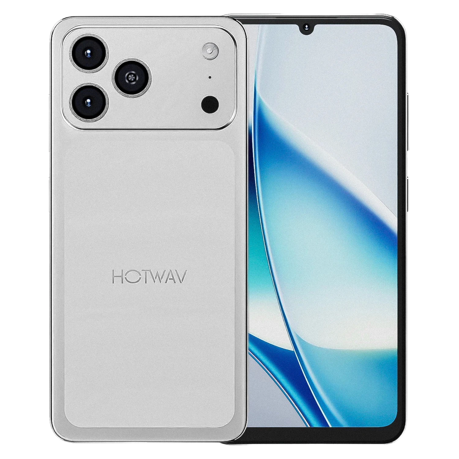 Smartphone Hotwav A17 Pro Max Global 128GB 3GB RAM Dual SIM Tela 6.75" - Prata