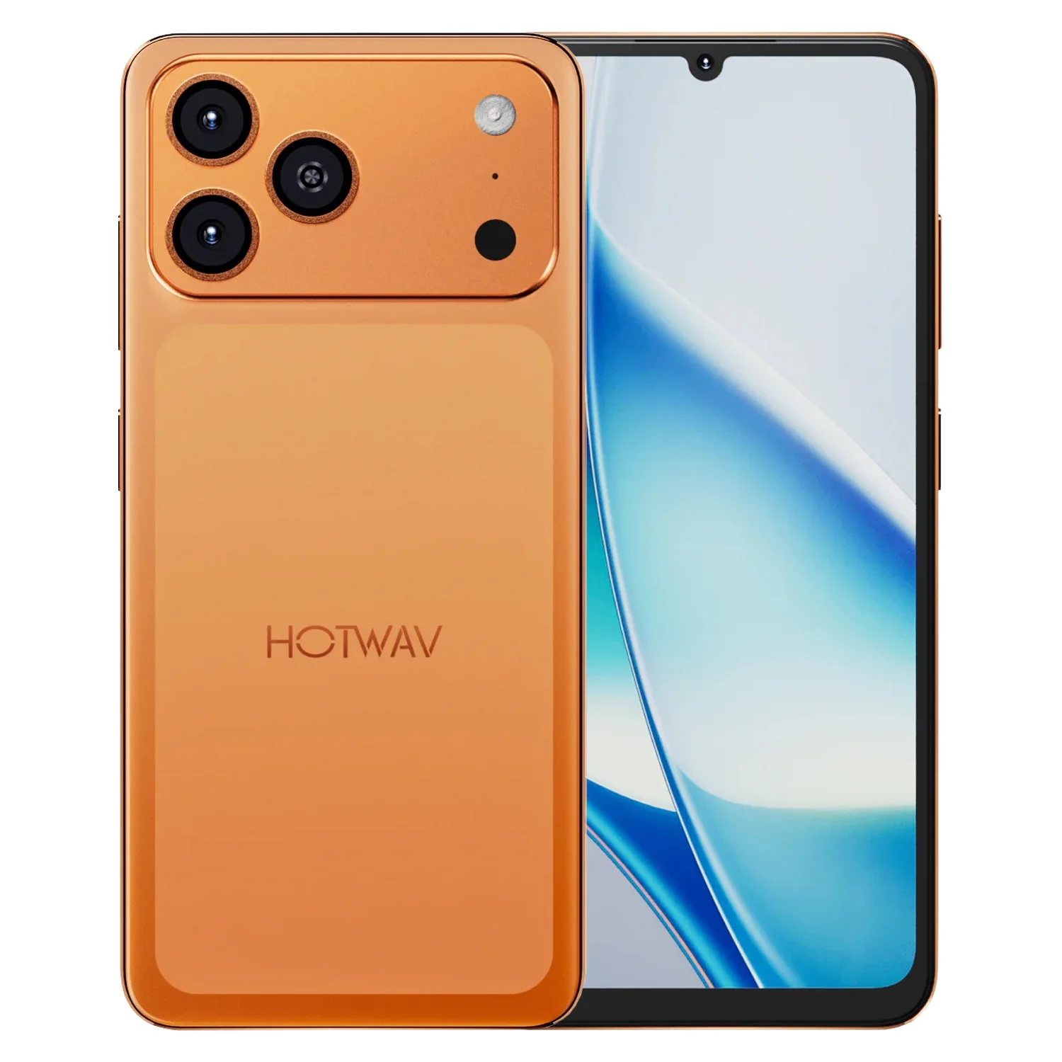Smartphone Hotwav A17 Pro Max Global 128GB 4GB RAM Dual SIM Tela 6.75" - Laranja