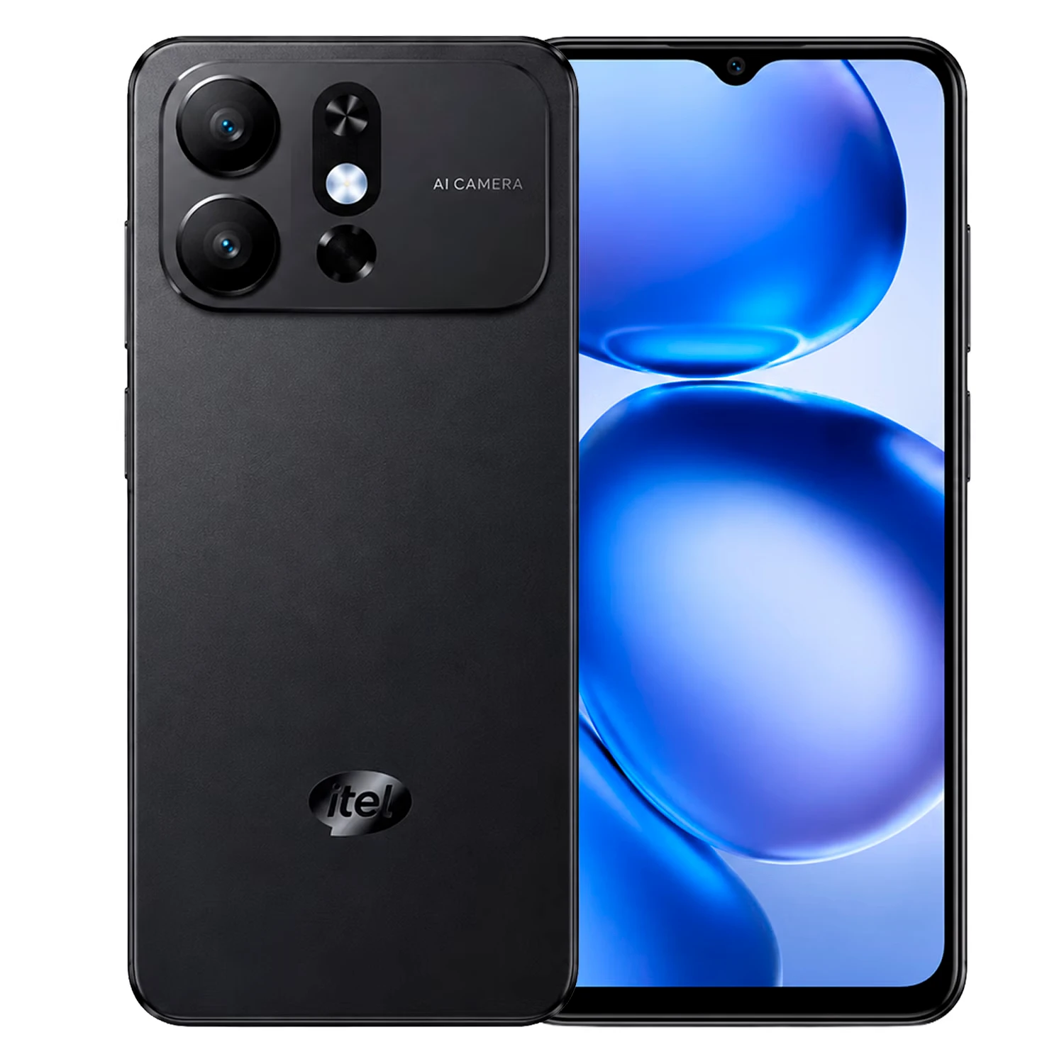 Smartphone itel A100Cs A6611L 128GB 3GB RAM Dual SIM Tela 6.6" - Preto