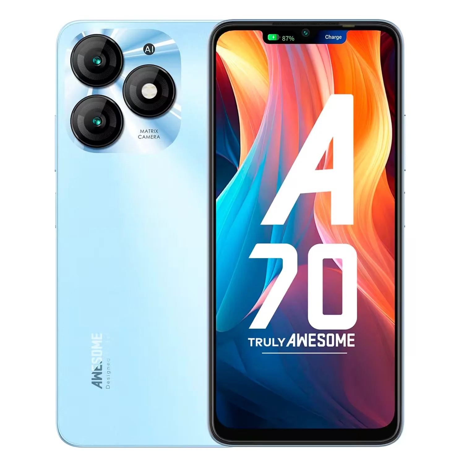 Smartphone Itel A70 A665L 256GB 4GB RAM Dual SIM Tela 6.6" - Azul (LTE BR)