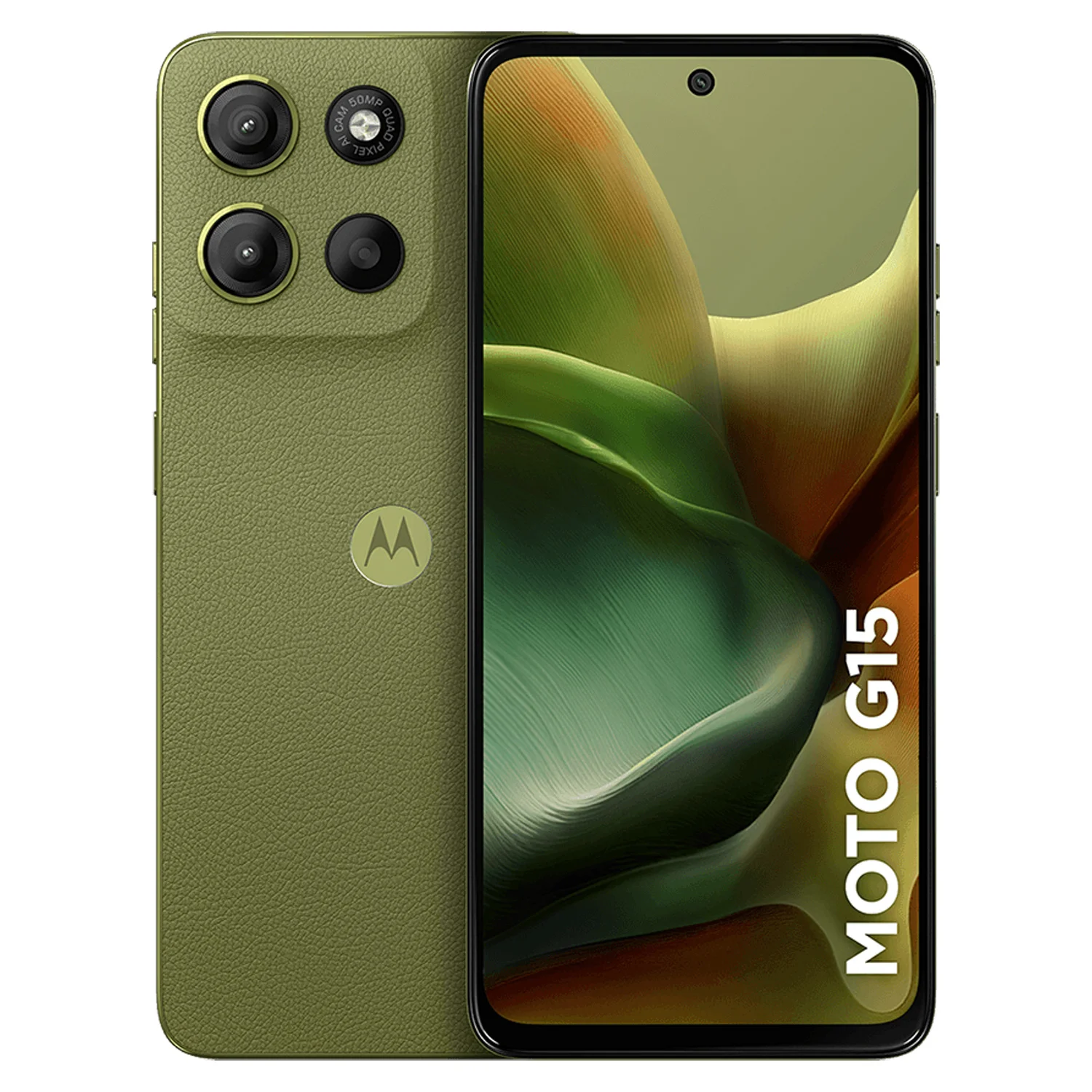 Smartphone Motorola Moto G15 XT-2521-3 256GB 8GB RAM Dual SIM Tela 6.72" - Verde (Caixa Slim)