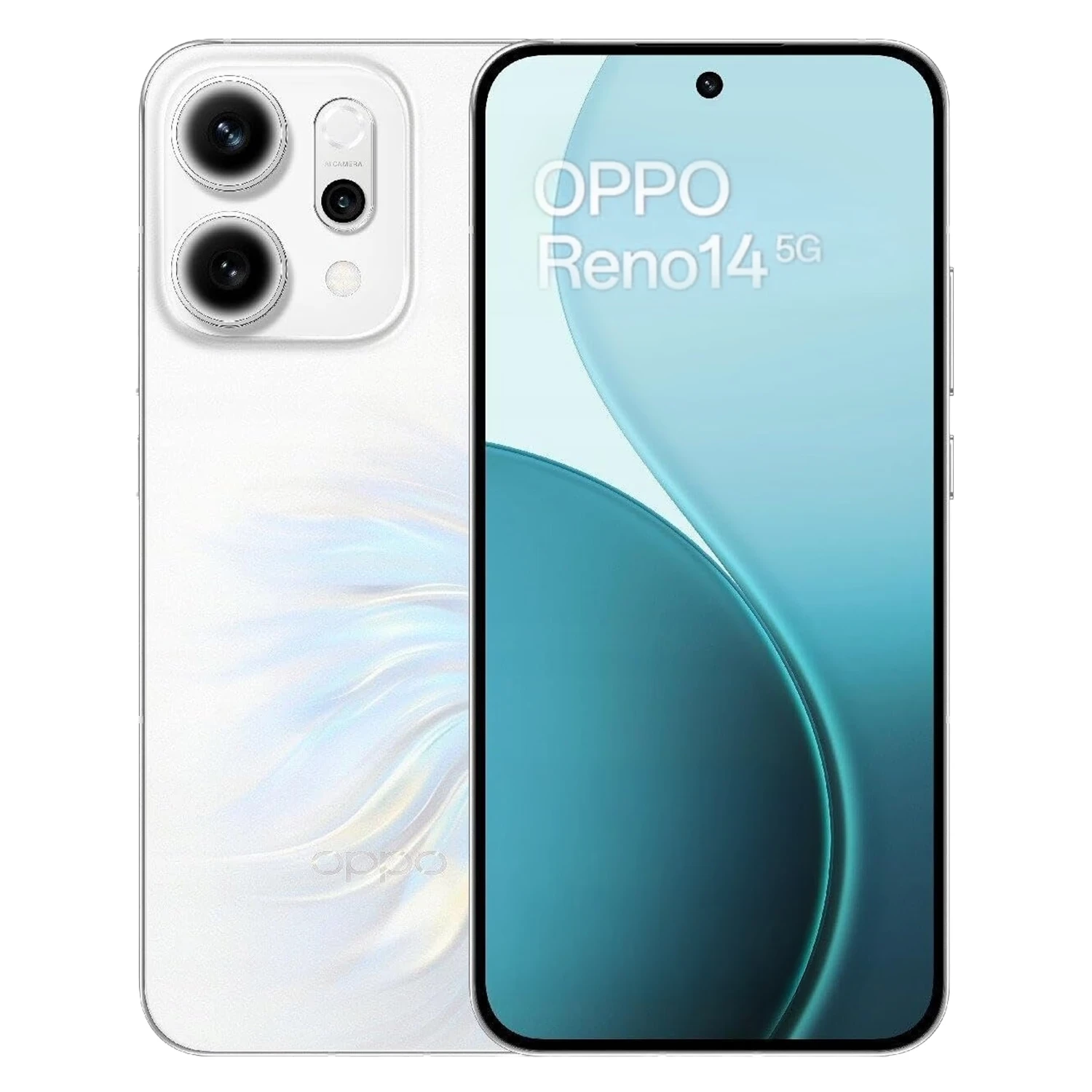 Smartphone Oppo Reno14 5G CPH2737 512GB 12GB RAM Dual SIM Tela 6.59" - Branco