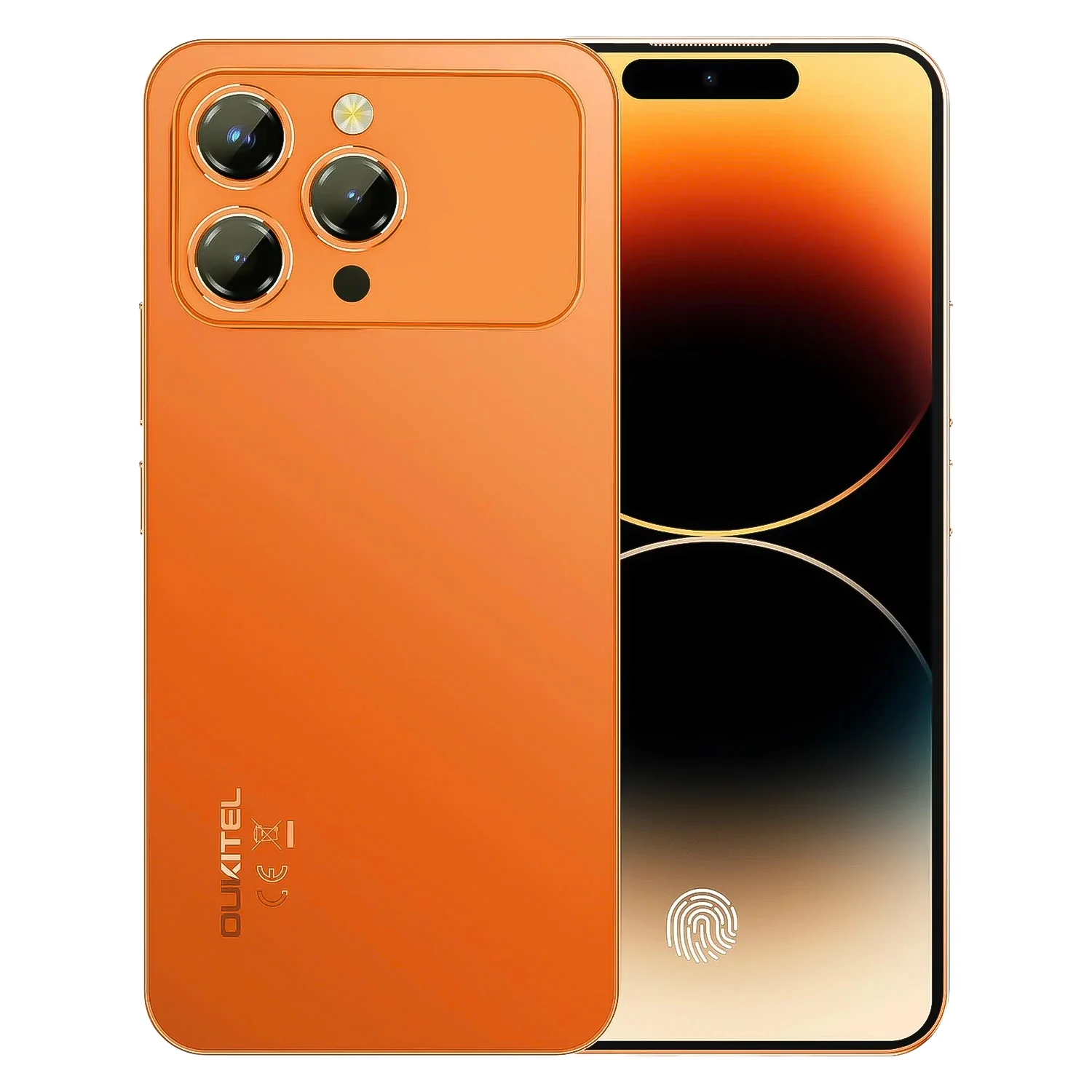 Smartphone Oukitel P1 Pro 256GB 4GB RAM Dual SIM Tela 6.7" - Laranja