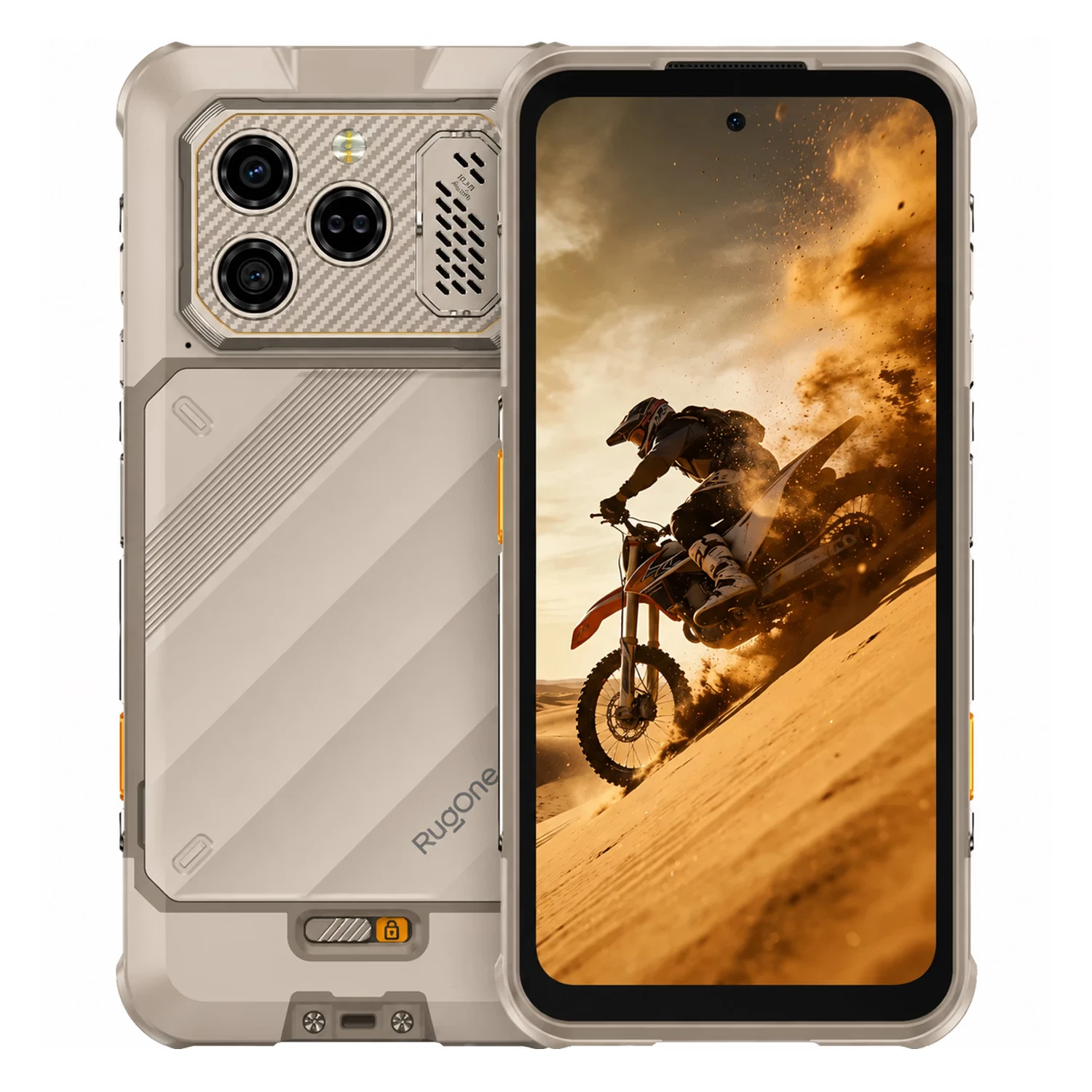 Smartphone Ulefone RugOne Xever 8 128GB 8GB RAM Dual SIM NFC Tela 6.5" - Bege Areia