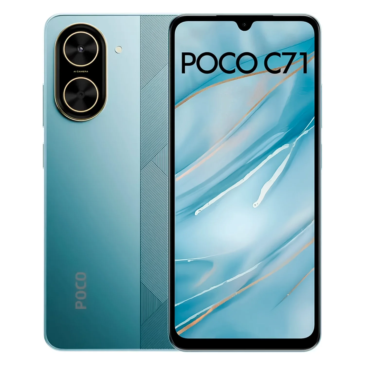 Smartphone Xiaomi Poco C71 Global 64GB 3GB RAM Dual SIM Tela 6.88" - Azul