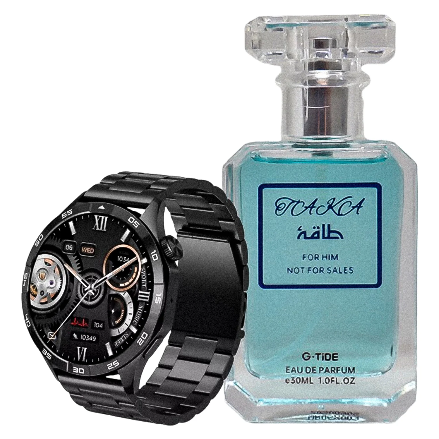 Smartwatch G-Tide Watch Power + Perfume Taka - Preto