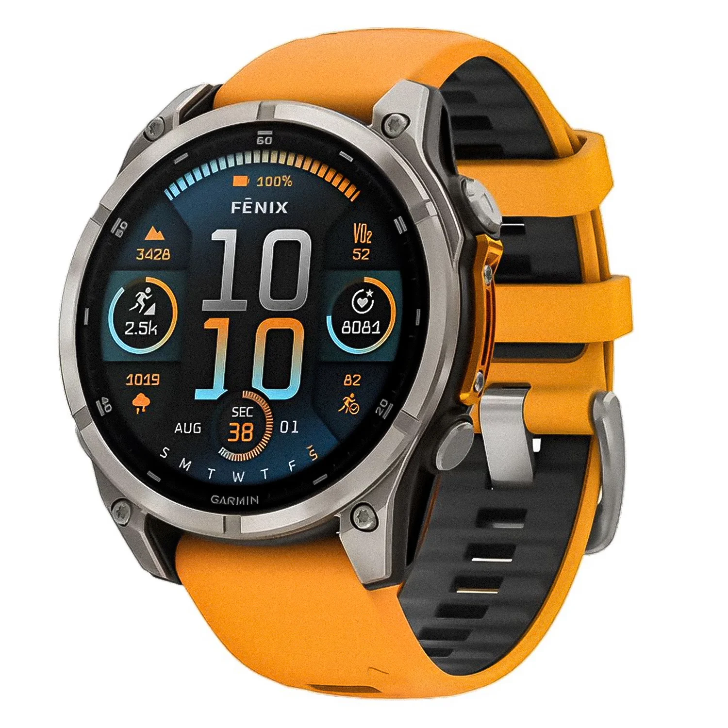 Smartwatch Garmin Fenix 8 010-02904-10 47mm - Laranja