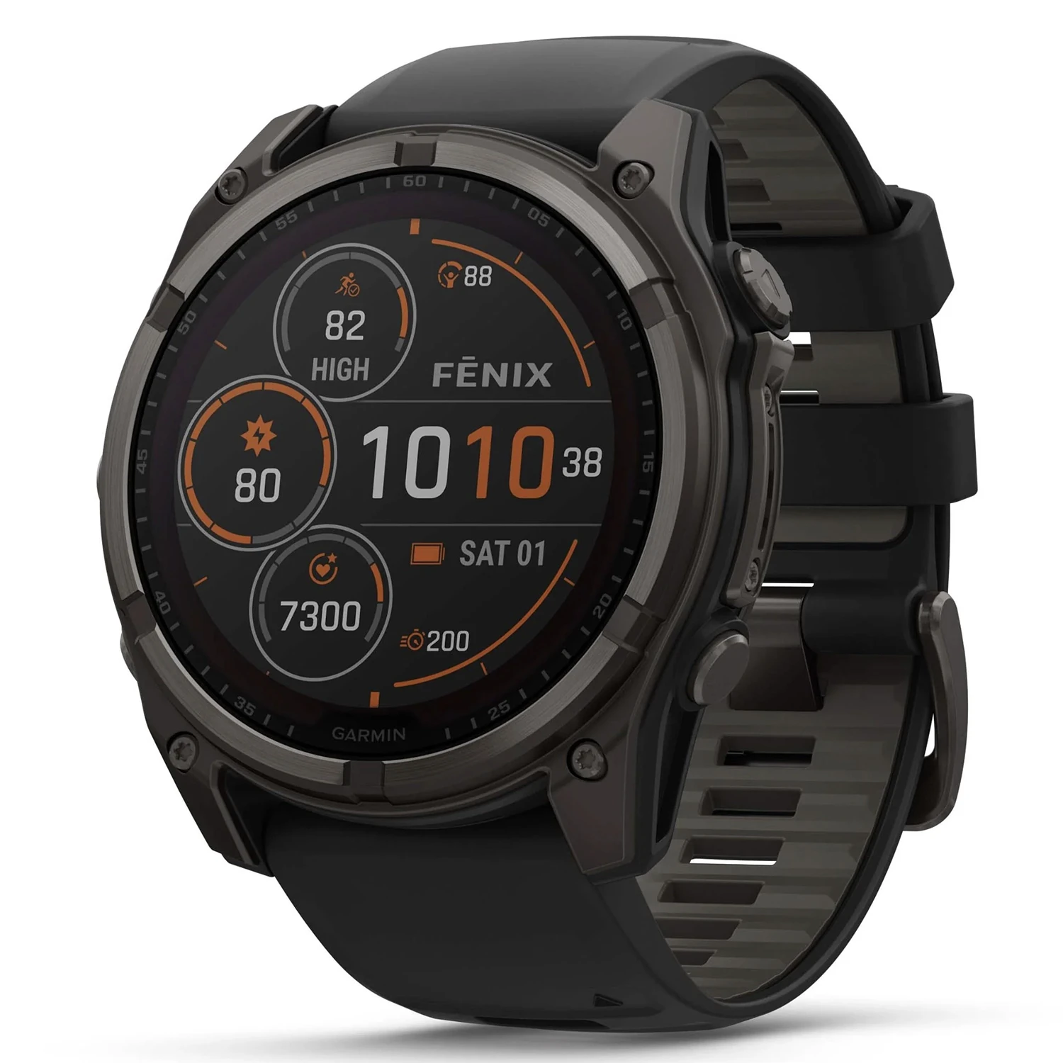 Smartwatch Garmin Fenix 8 Solar Sapphire 47mm 010-02906-10 - Cinza