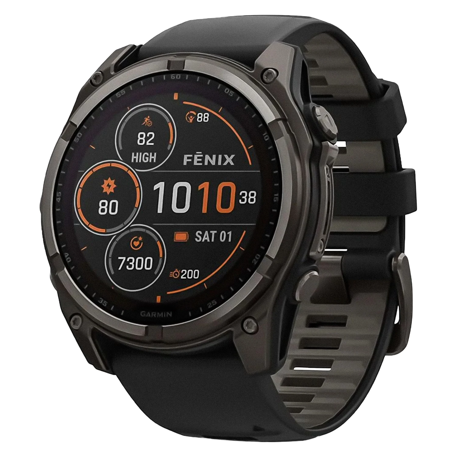 Smartwatch Garmin Fenix 8 Solar Sapphire 51mm 010-02907-10 - Cinza