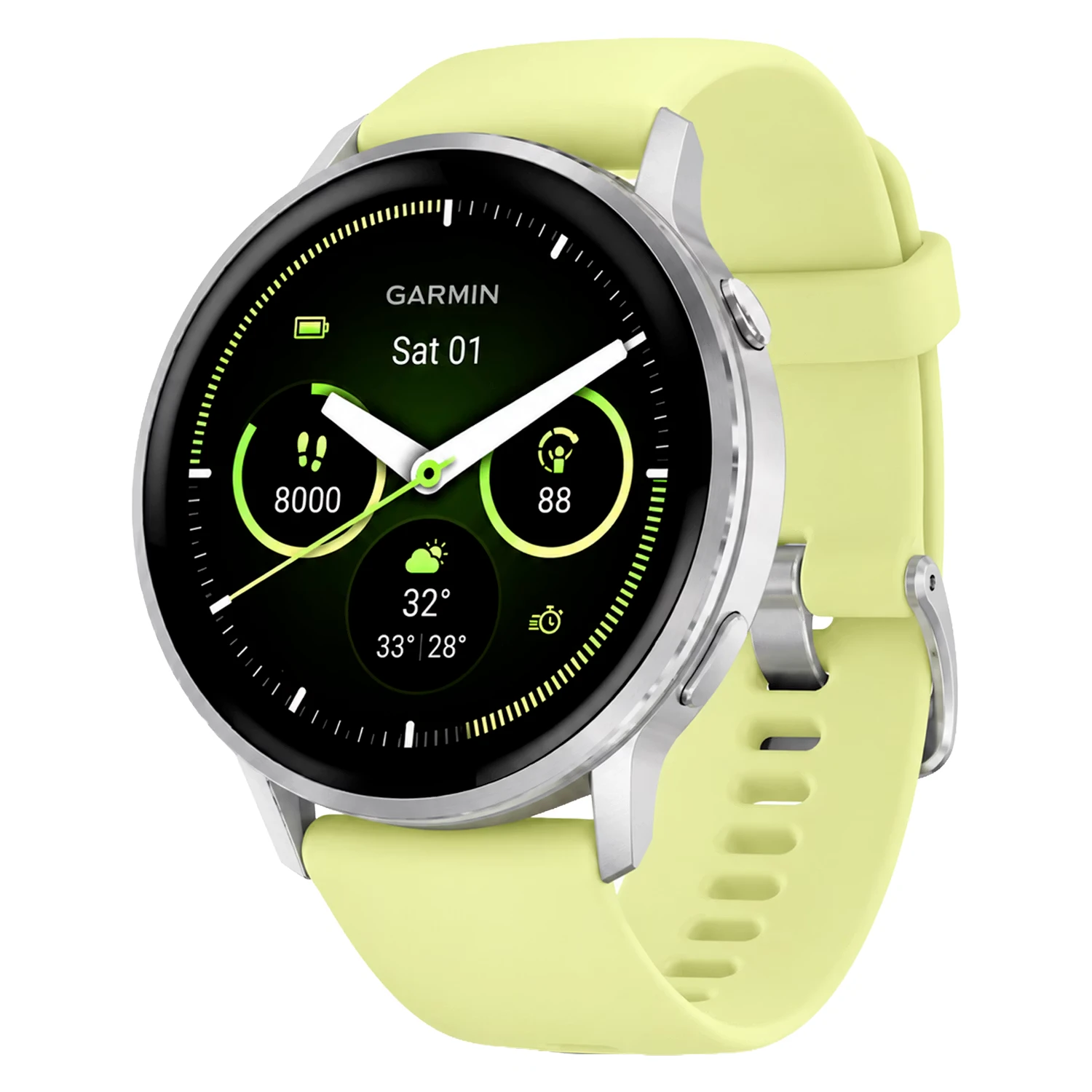 Smartwatch Garmin Venu 4 010-03014-02 45mm Prata - Citron