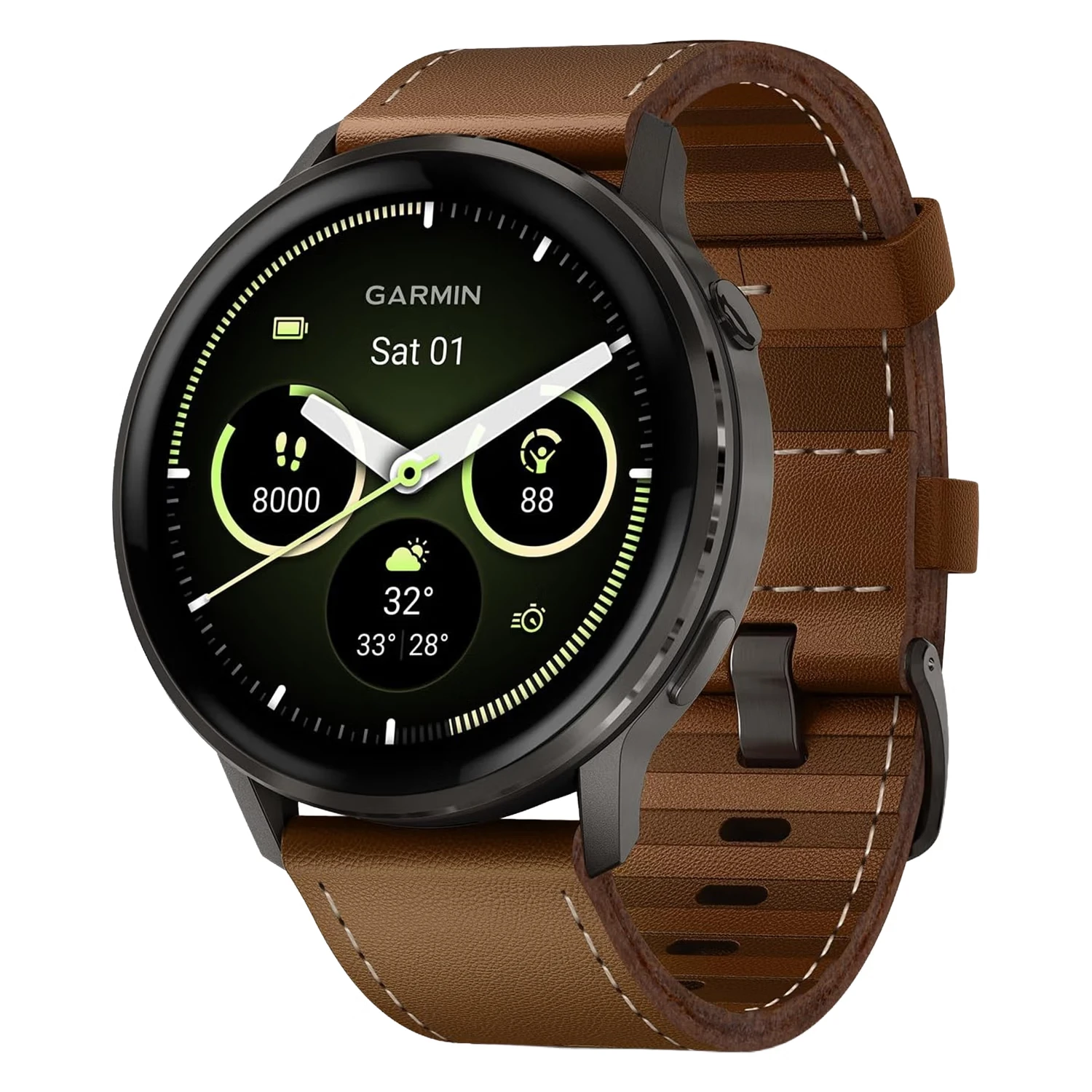 Smartwatch Garmin Venu 4 010-03014-03 45mm Prata - Marrom