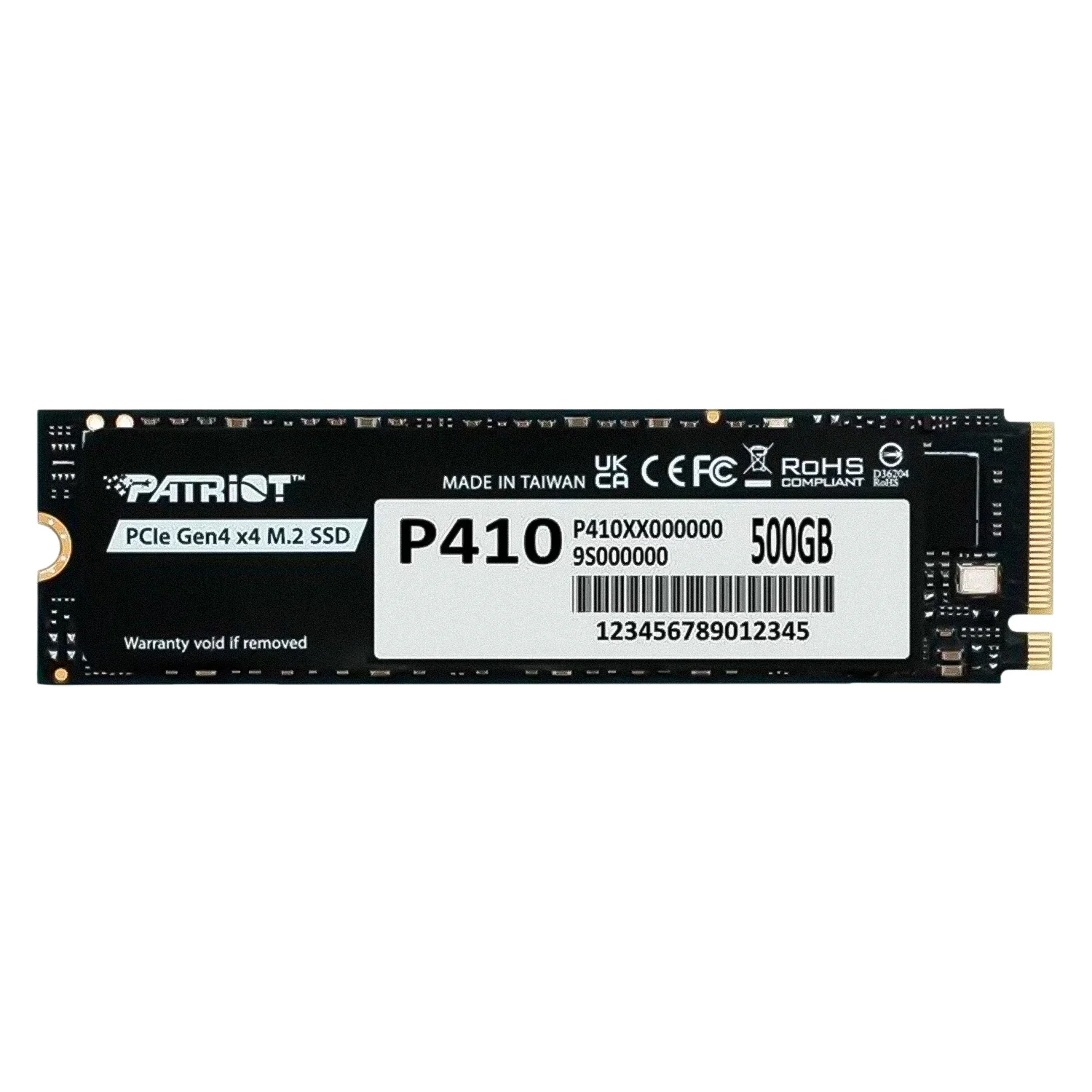 SSD M.2 Patriot P410 500GB NVMe PCIe Gen 4 - P410P500GM28H