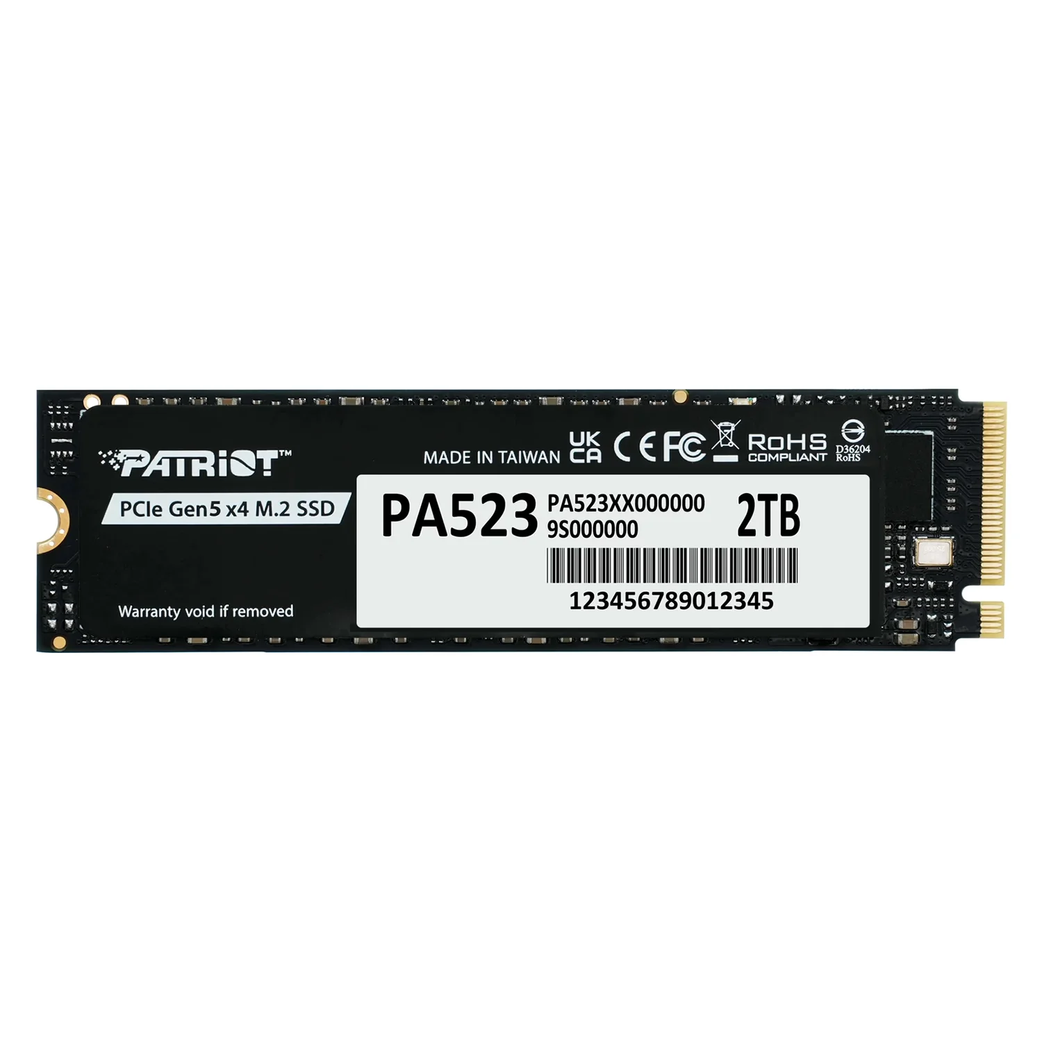SSD M.2 Patriot PA523 2TB NVMe PCIe Gen5 - PA523P2TBM28H