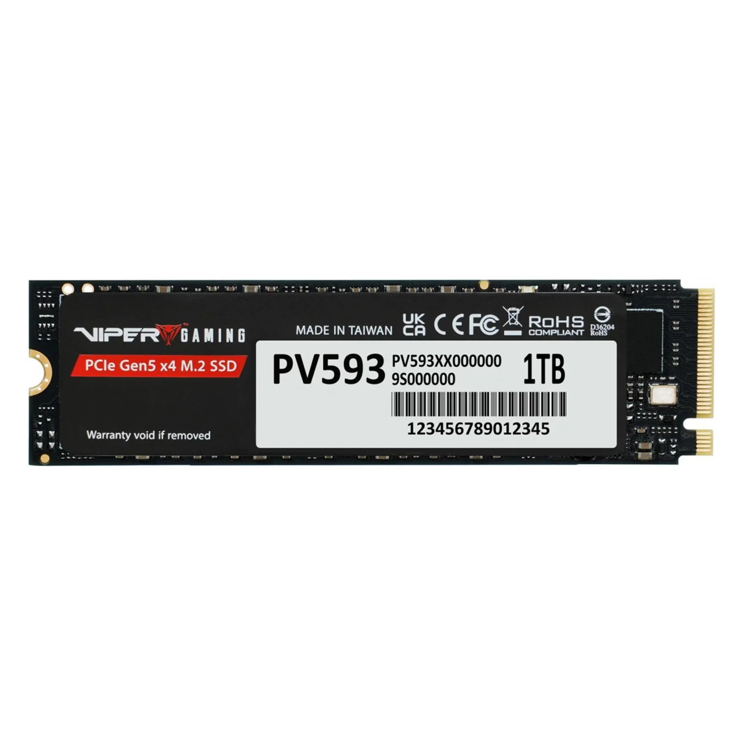 SSD M.2 Patriot PV593 1TB NVMe PCIe Gen5 - PV593P1TBM28H