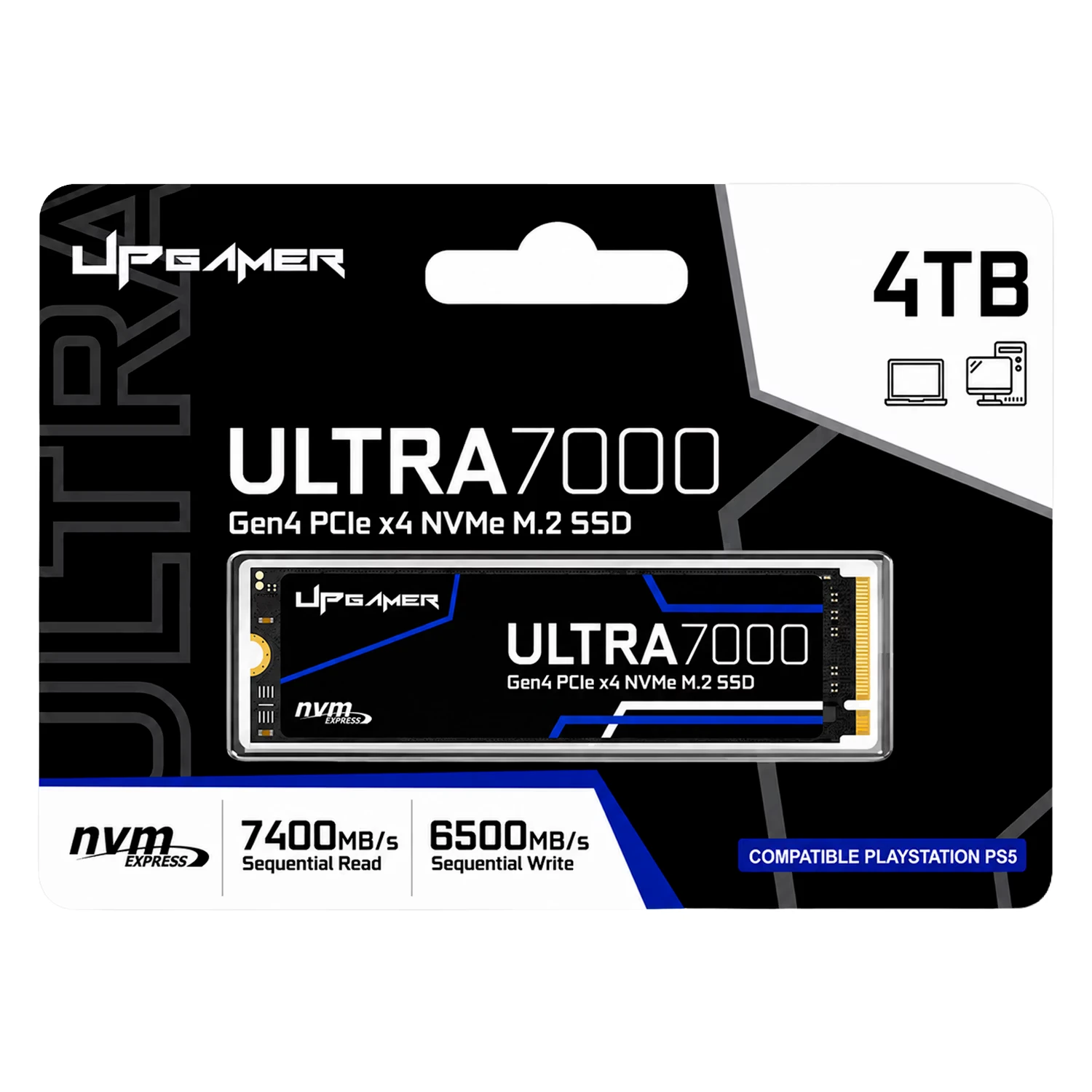 SSD M.2 UP Gamer Ultra 7000 4TB NVMe PCIe Gen4