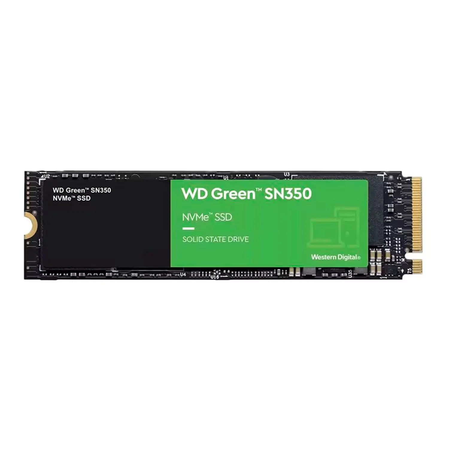 SSD M.2 Western Digital SN350 Green 1TB NVMe PCIe Gen 3 - WDS100T2G0C
