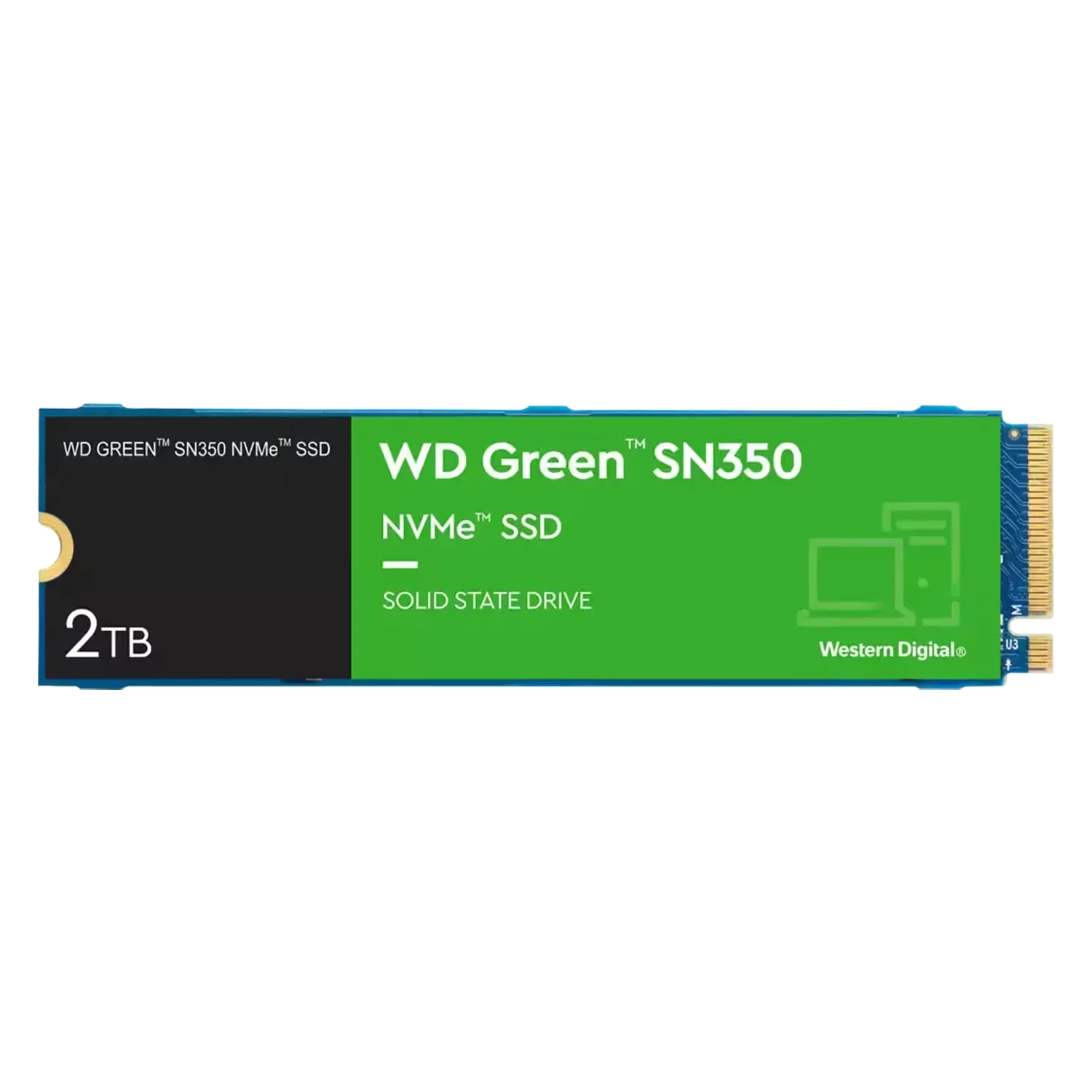 SSD M.2 Western Digital SN350 Green 2TB NVMe PCIe Gen3 - WDS200T3G0C