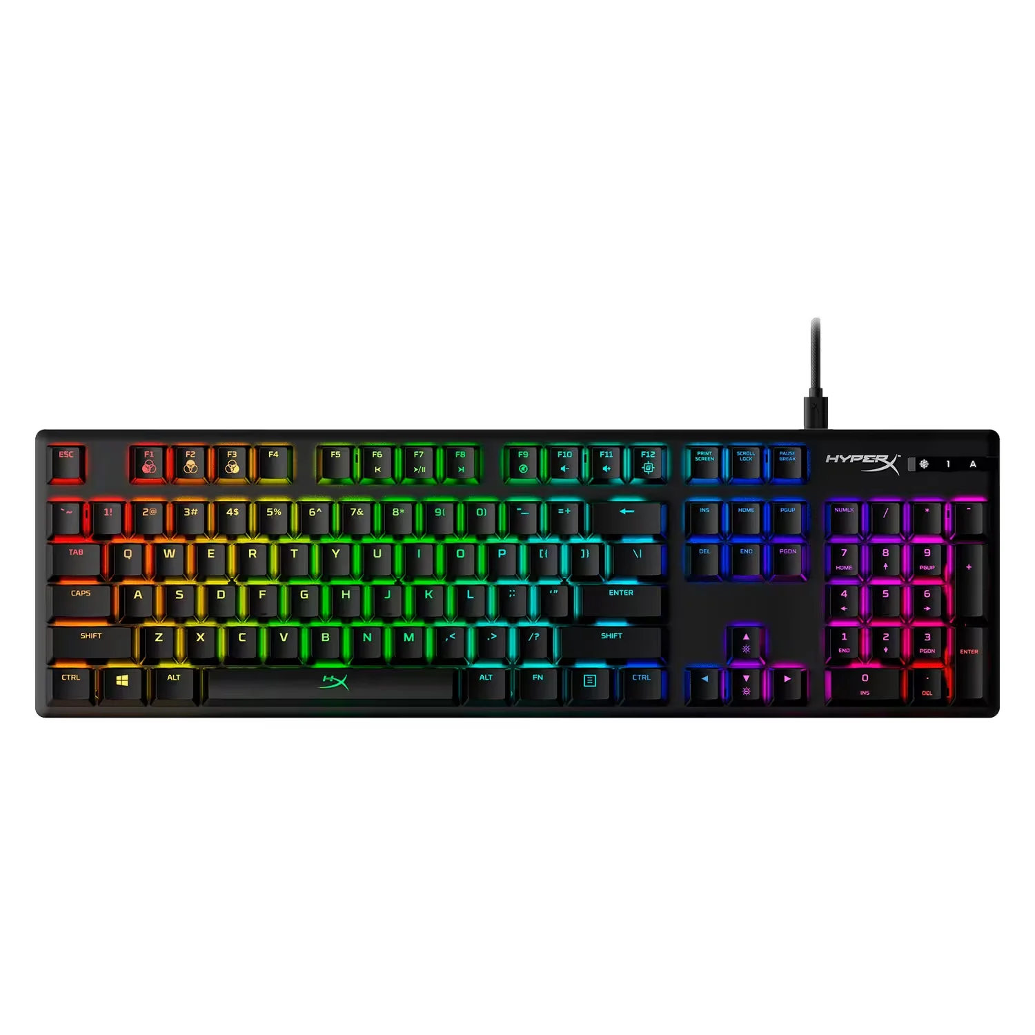 Teclado Gamer Kingston HyperX  Alloy Origins RGB com Fio - Preto HX-KB6RDX-BR