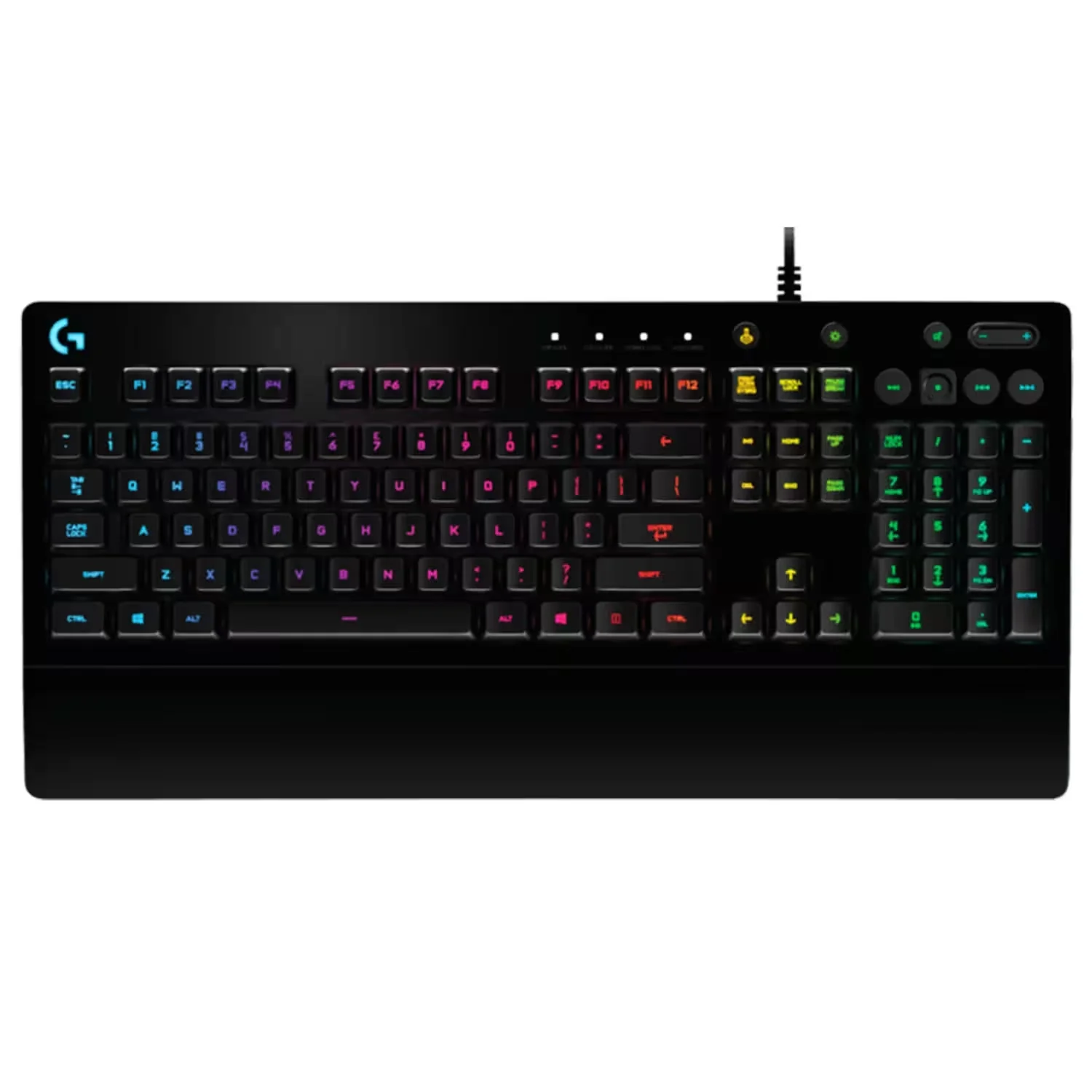Teclado Gamer Logitech G213 Prodigy 920-008084 RGB USB Inglês - Preto