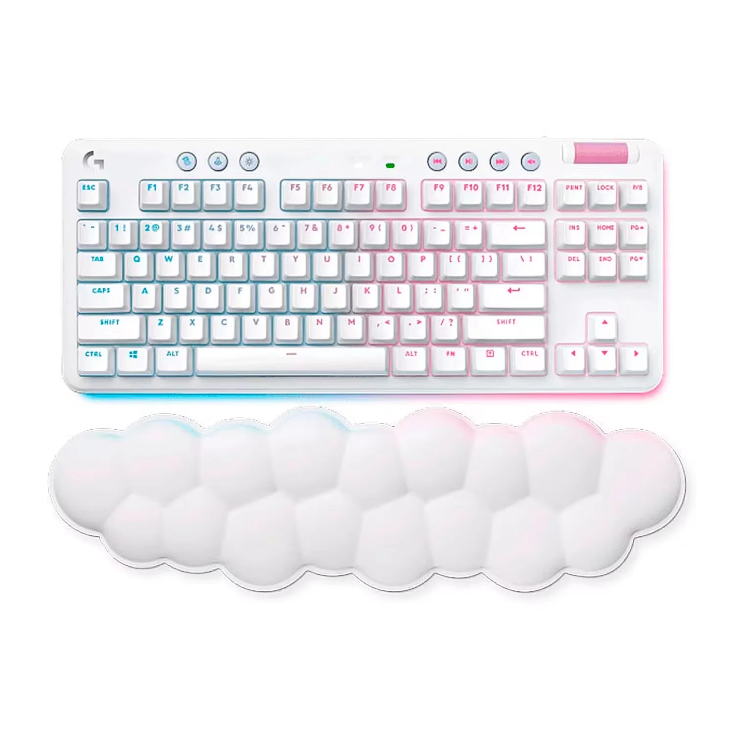 Teclado Gamer Logitech G715 TKL Sem Fio - Branco 920-010453