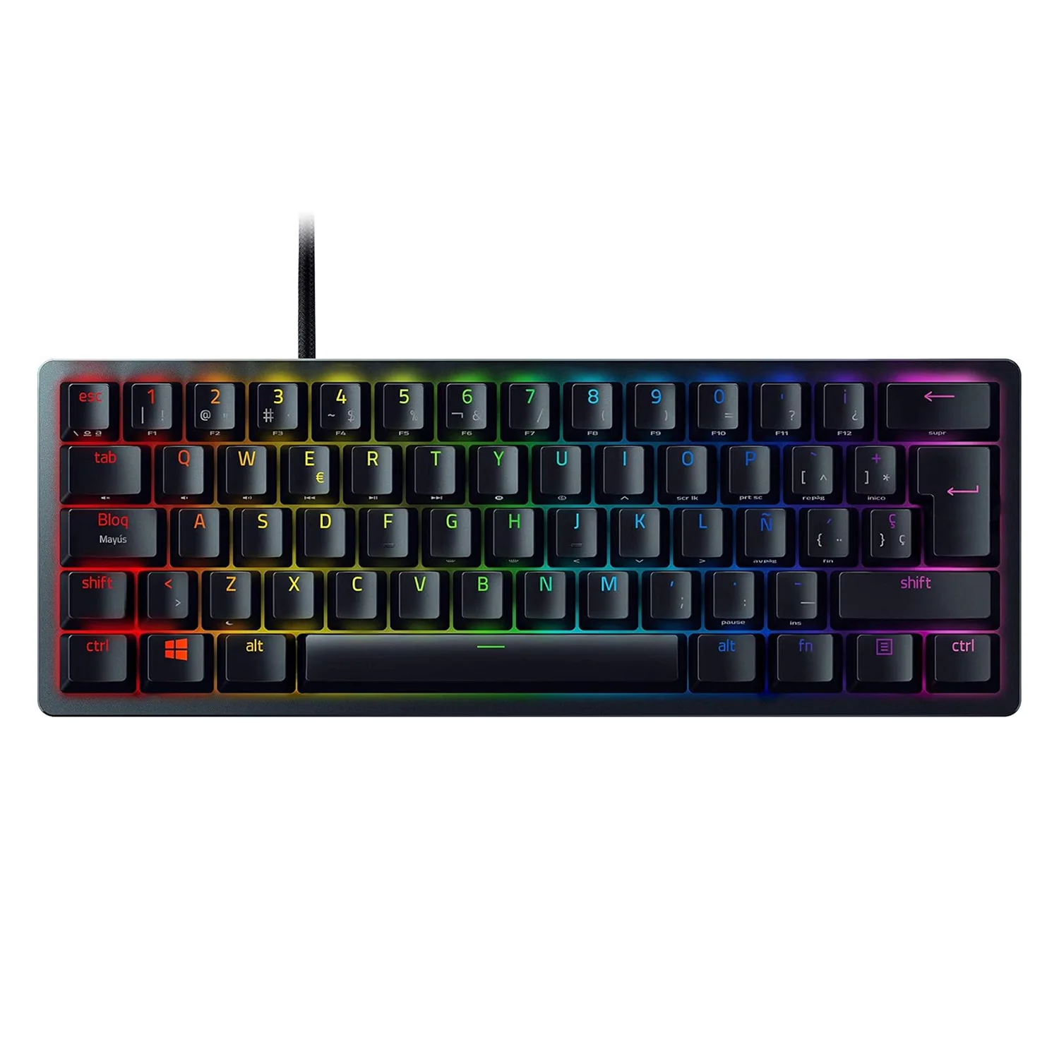 Teclado Gamer Razer Huntsman Mini RZ03-03392100-R311 RGB Switch Red Layout 60% - Preto