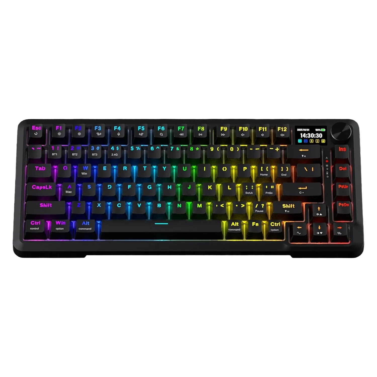 Teclado Gamer Redragon Behemoth Pro K724 RGB Sem Fio - Preto