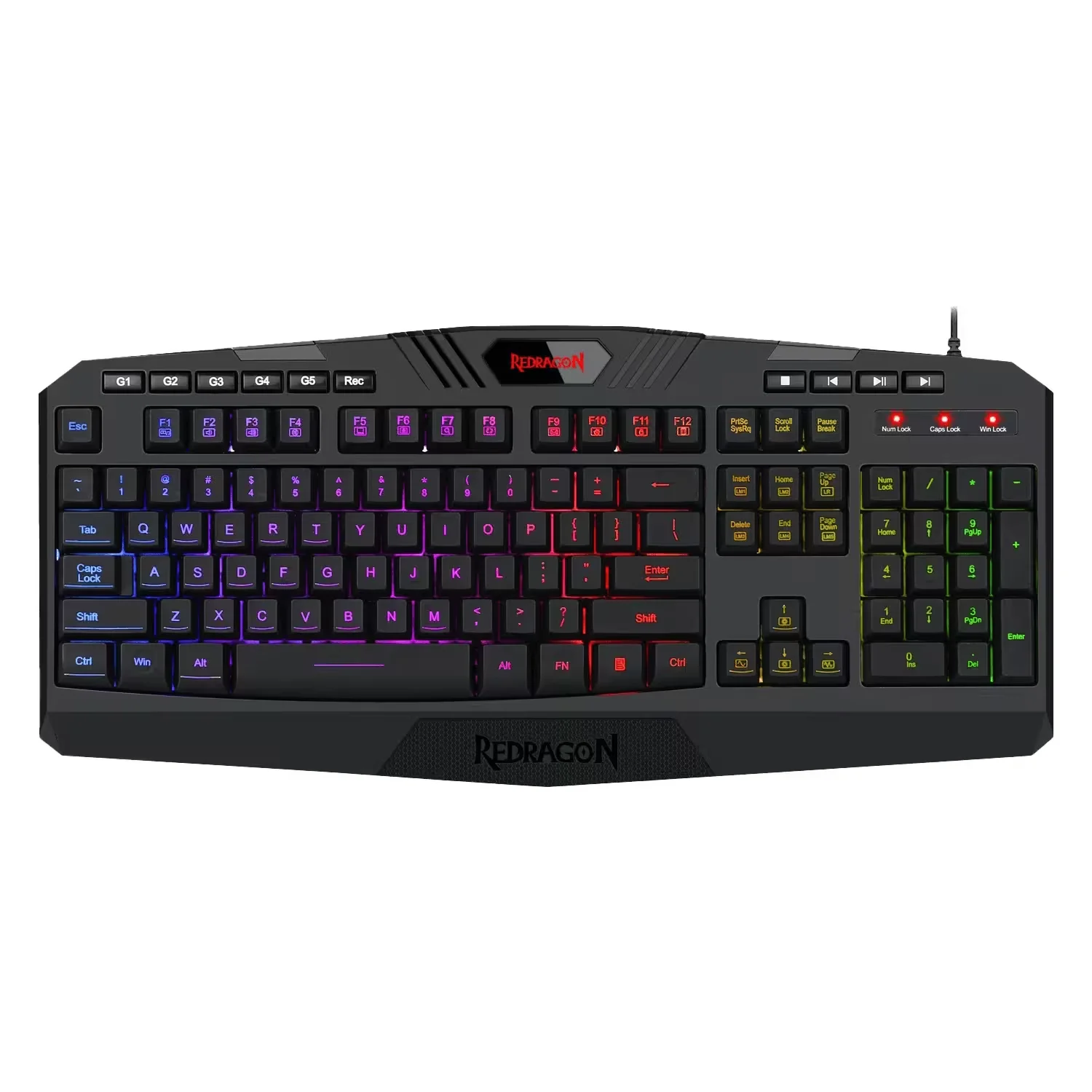 Teclado Gamer Redragon Harpe Pro K503A-RGB-SP RGB - Preto