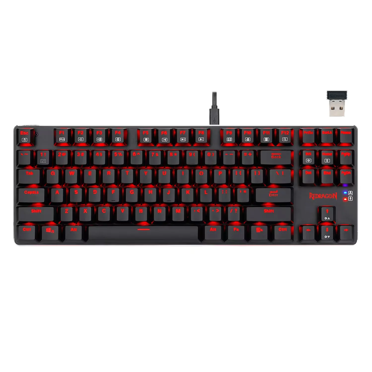 Teclado Gamer Redragon Mahoraga K590-RE Sem Fio Wirelees e Wired - Preto