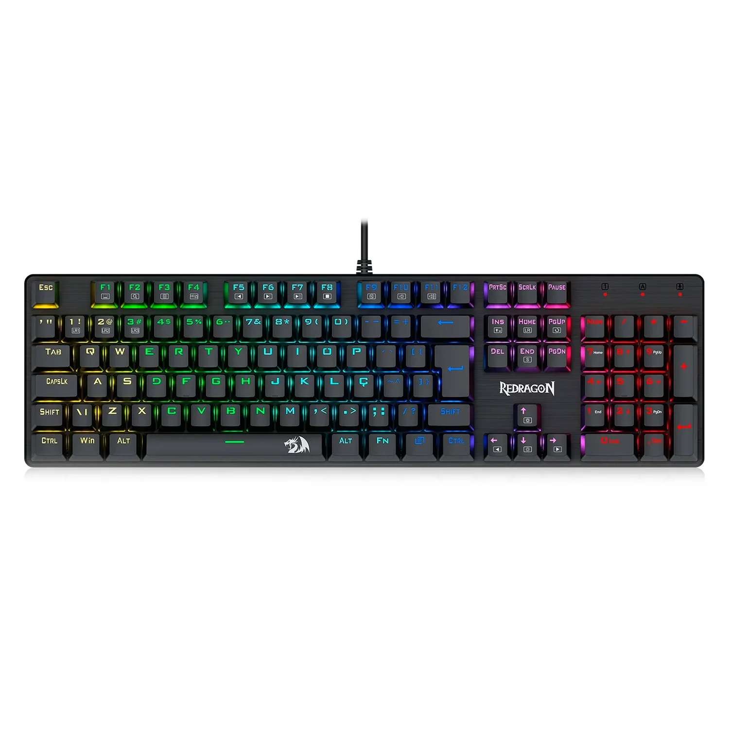 Teclado Gamer Redragon Sindri K671 RGB USB - Preto