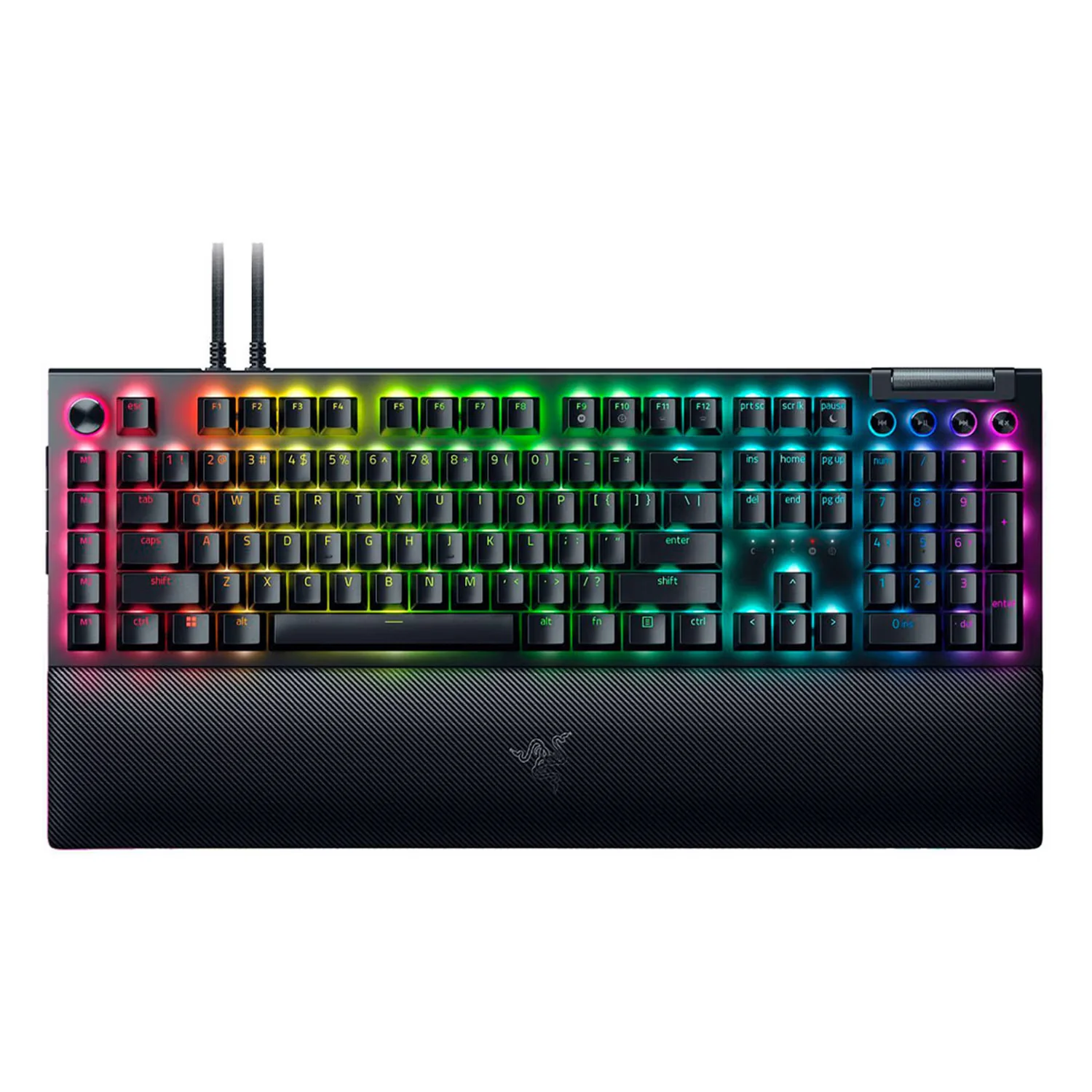Teclado Razer Blackwidow V4 Pro RZ03-04680200-R3U1 RGB Switch Green USB Inglês - Preto