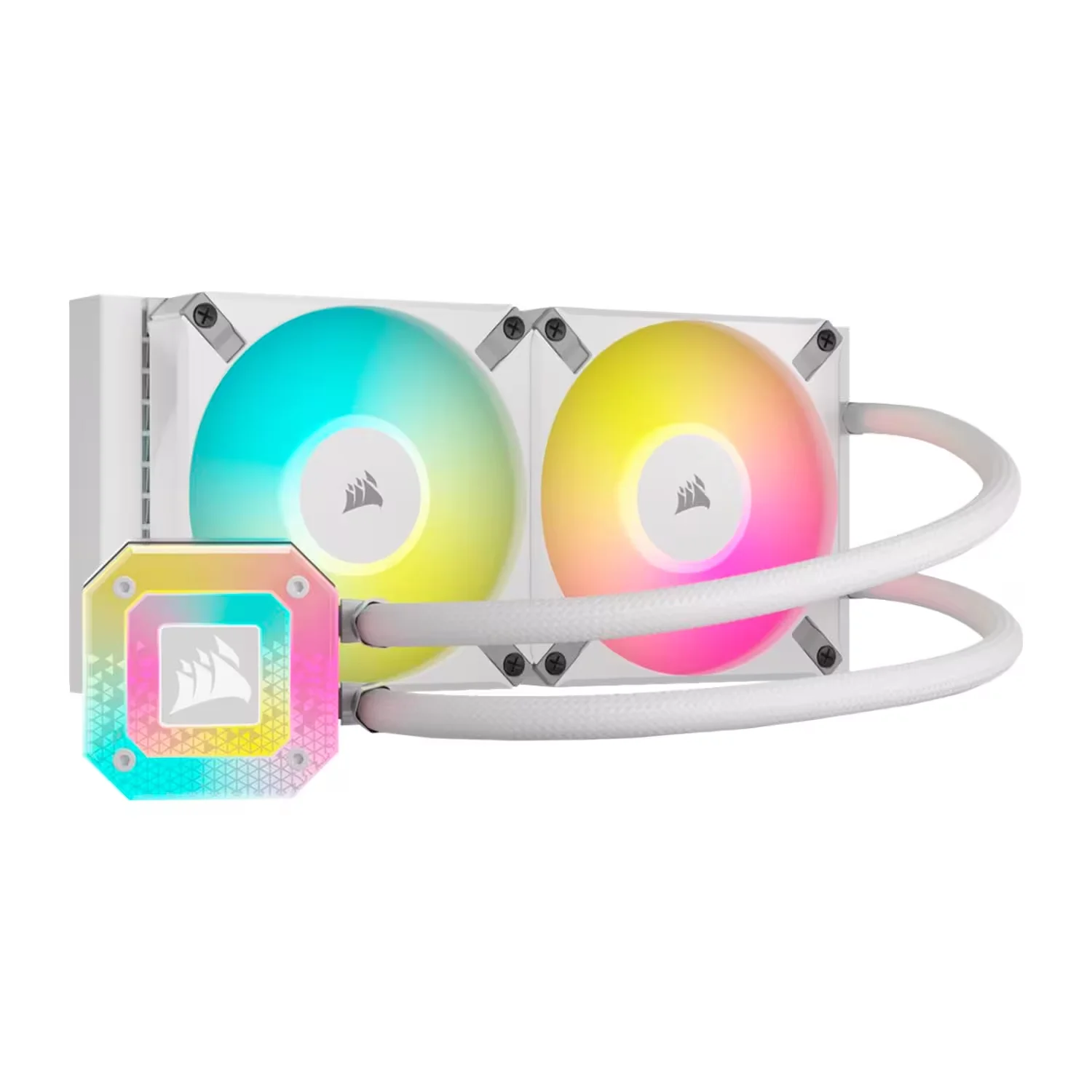 Water Cooler para Processador Corsair iCue H100i Elite Capellix XT CW-9060072-WW RGB - Branco