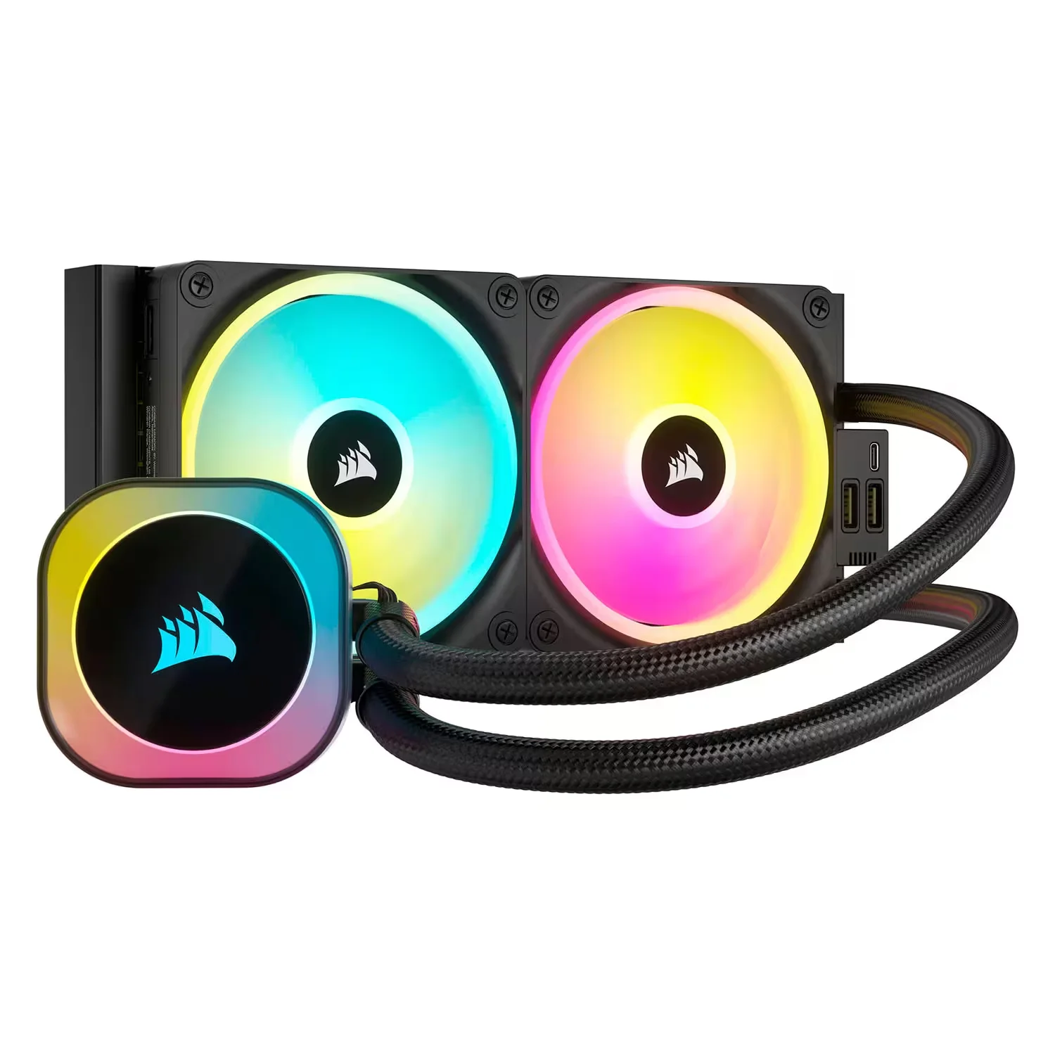 Water Cooler para Processador Corsair iCUE Link H100i RGB AIO 240MM CW-9061001-WW - Preto